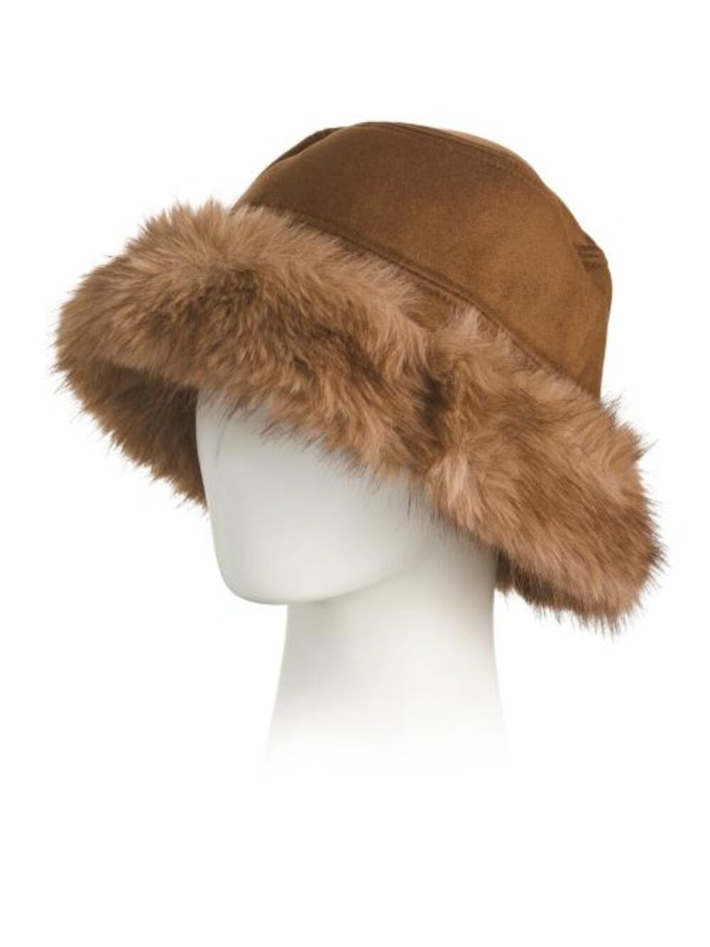 ASPEN Reversible Faux Suede To Faux Fur Bucket Hat
